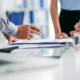 Hands of business people working with documents